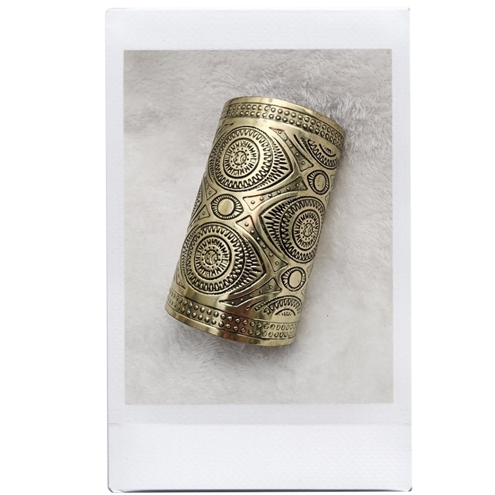 SOLD- Bronzed Eye Cuff - Picture 1 of 9